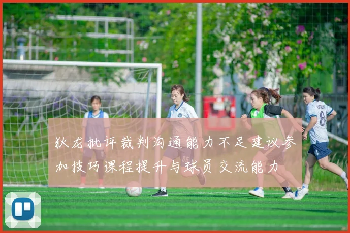 狄龙批评裁判沟通能力不足建议参加技巧课程提升与球员交流能力